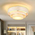 Deckenlampe Stoff Beige mit ausziehbarem dreischichtigem Lampenschirm